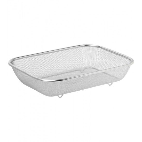 Escorredor 29,5cm Por 21,5cm Multiuso Aço Inox Medio